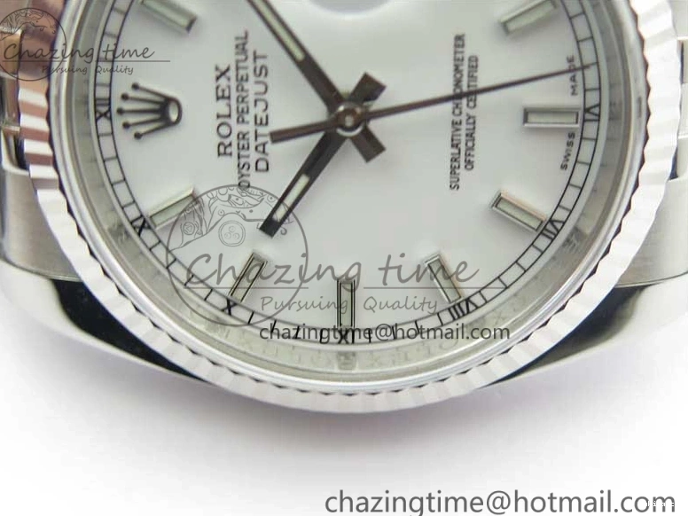 Steel DateJust ARF SH3135 SS White 36 on V3 Best 904L Bracelet Edition 116234 Jubilee Dial 1:1 0122